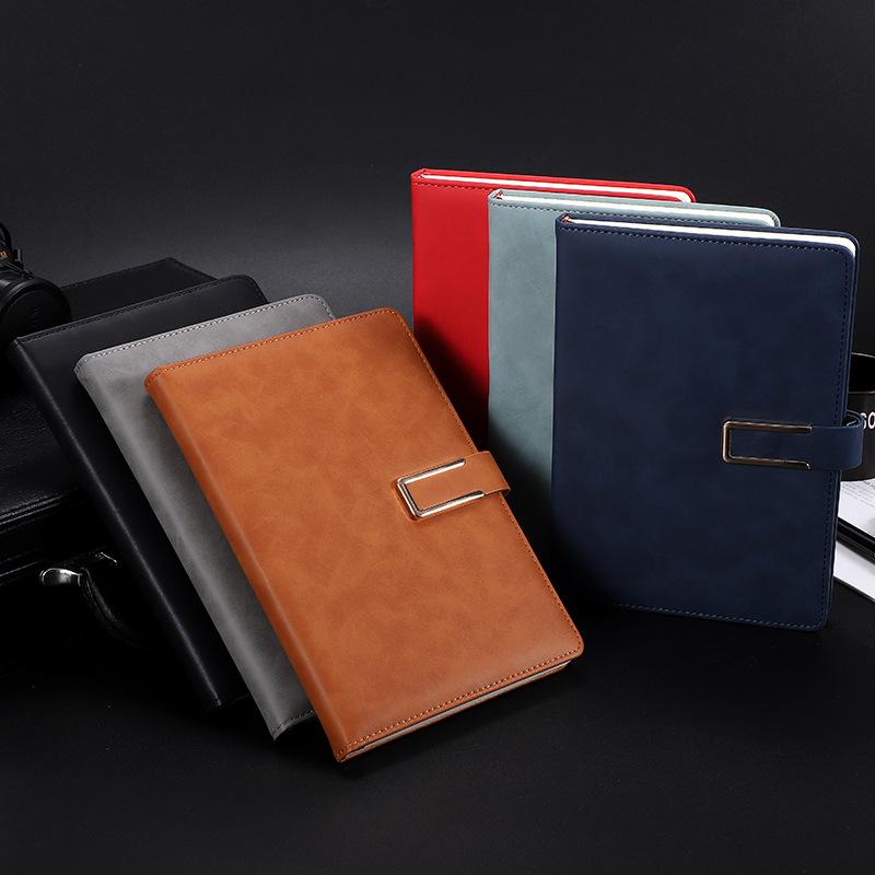 Anpassbares A5 Geschäftsgeschenk-Set - PU-Leder-Notizbuch mit Logo-Druckoption