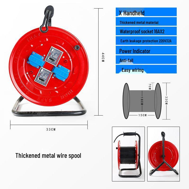 Portable Movable Cable Reel Winder and Roller Spool