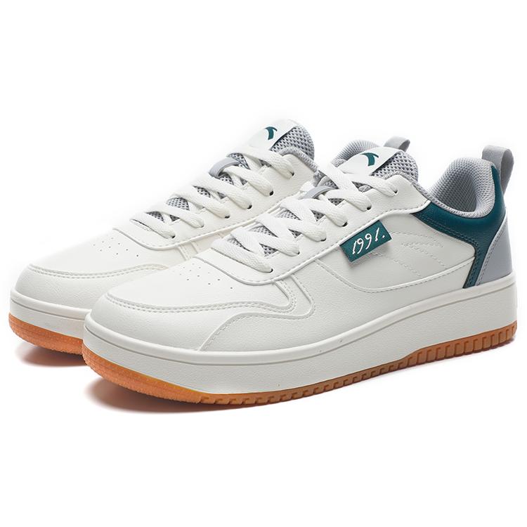 Anta Life Collection Synthetic Leather, Textile Slip Resistant Abrasion Resistant Cushioning Low top Skateboard Shoes 912138012-7