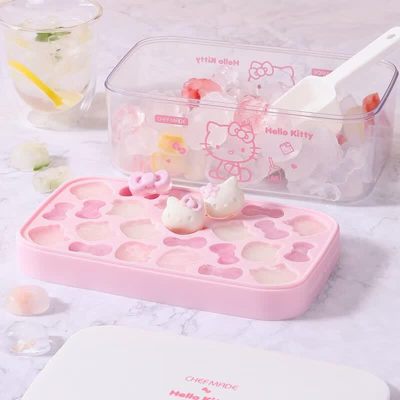 

BakeChef HELLO KITTY Silicone Ice Cube & Popsicle Mold with Lid