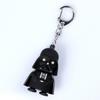 Cute Cartoon Black Warrior Led Light Sound Keychain Kids Flashlight Bag Pendant Accessory