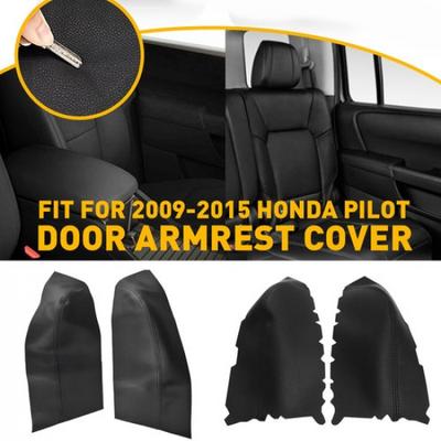 Fits 09-2015 Honda Rear Pilot Front Door Panels Armrest Cover Leather