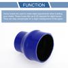 X AUTOHAUX 1 Piece Inner Diameter 63-89mm/248"-350" Length 102mm/402" Black Blue Silicone Hose for
