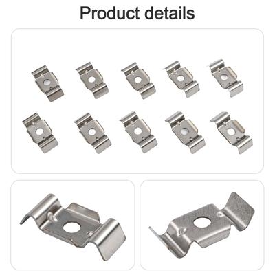 304 Stainless Steel Material Butterfly Shaped Clamp Double Pole Fence Bracket