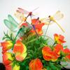 5/10PCS Creative Lawn Ornament Yard Artificial Dragonfly With Stem Thin Stick Simulation Butterfly