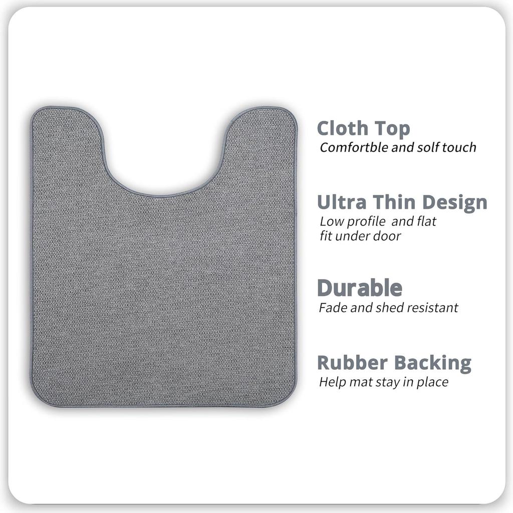 Weaving Jacquard Bathroom Mat Anti Slip Rubber Bottom Absorbent Pad Easy To Clean Anti Slip and Dirt Resistant Toilet Cushion Home Bathroom Set