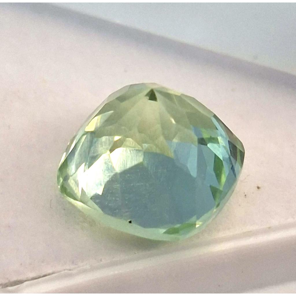 Natural Light Green Parti Sapphire Cushion Cut 5-7 Ct Beautiful Loose Gemstone