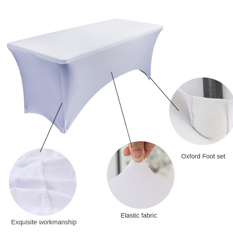 Elastic tablecloth cocktail bar for conference wedding outdoor wedding decoration table skirt tulle table skirt party birthday