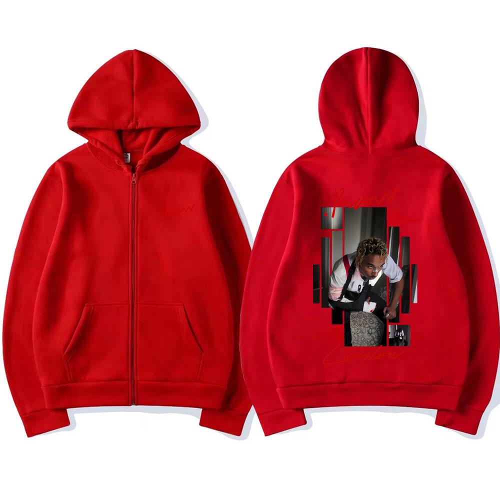 Rapper Laylow Raw Album Merch Zipper Hoodies Men Women Pop Music Zip Up Jacket Man Fleece Cotton Sweatshirt
