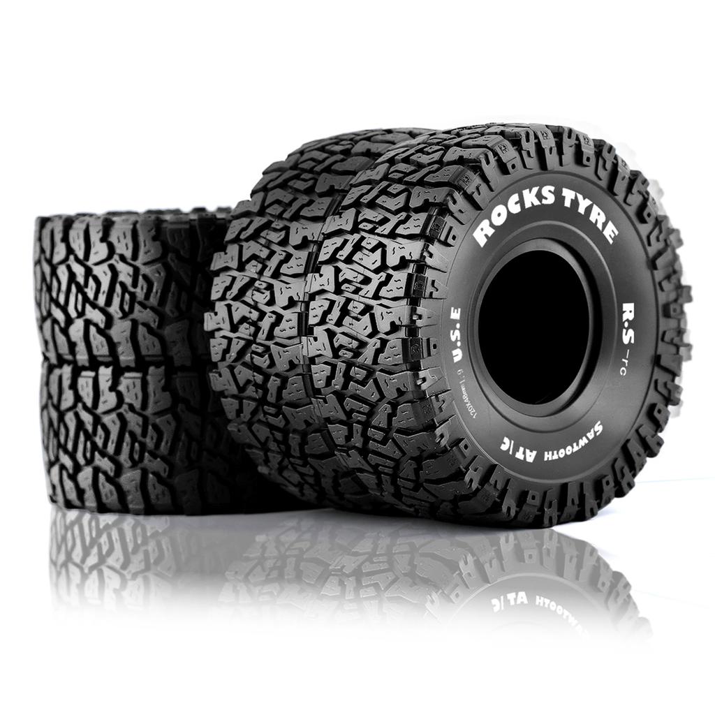 Dálkové ovládání pásové gumové pneumatiky pro auto 1,9 palce 120 * 48 mm 4ks Náhrada za Trax4 Axial Scx10