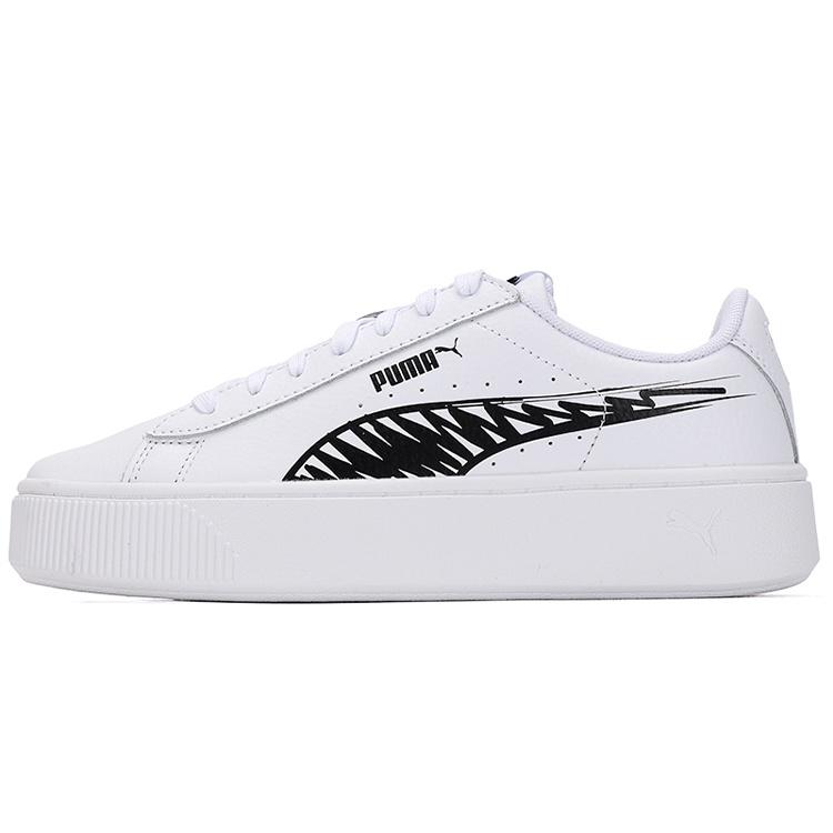 (WMNS) PUMA Vikky Stacked L Sketch Sneakers White/Black Women s 385549-01 EU 35.5