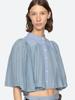 Spring/Summer Fashion: Simple Accordion Pleat Bell Sleeve Top