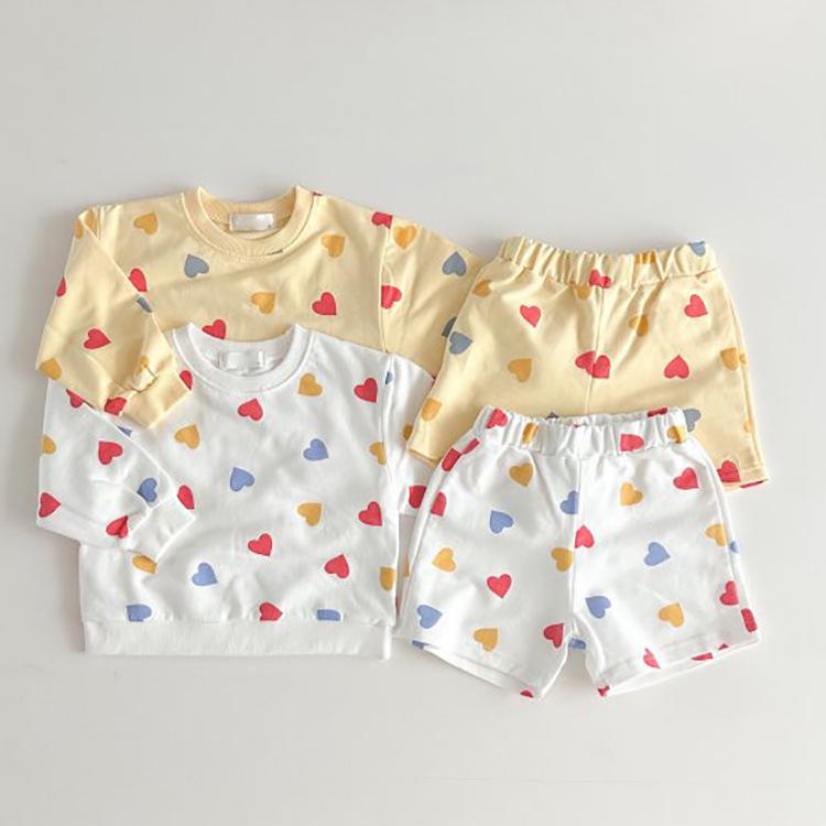 Korean Children's Long-Sleeve Casual Two-Piece Suit - Autumn 2023