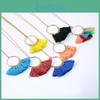 Pendant Stylish Tassel Necklace With Electroplate Finish For Summer Outfits