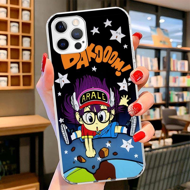 Dr Slump Arale Anime Cover Phone Case For iPhone 16 17 Air 15 14 Pro Max 16E Phone Case 13 Mini 12 11 7 SE 8 Print Pattern Fit C