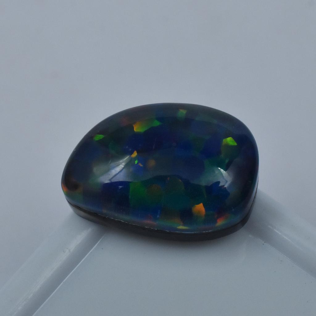 10.85 Carat Natural Multi-Color Doublet Opal Fancy Cut CERTIFIED Loose Gemstone
