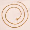 2mm Wide Stainless Steel Link Chain Necklace for Men and Women Silver Color and Gold Color Available Length 14"-30"