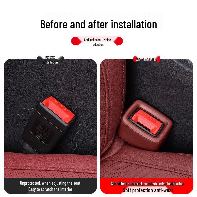 Car Seat Belt Headrest Fixator Buckle Protector Cover