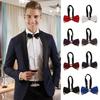Bow Tie Adjustable Fit Shiny Rhinestone Design Men Bow Tie Weddings Groomsmen Business