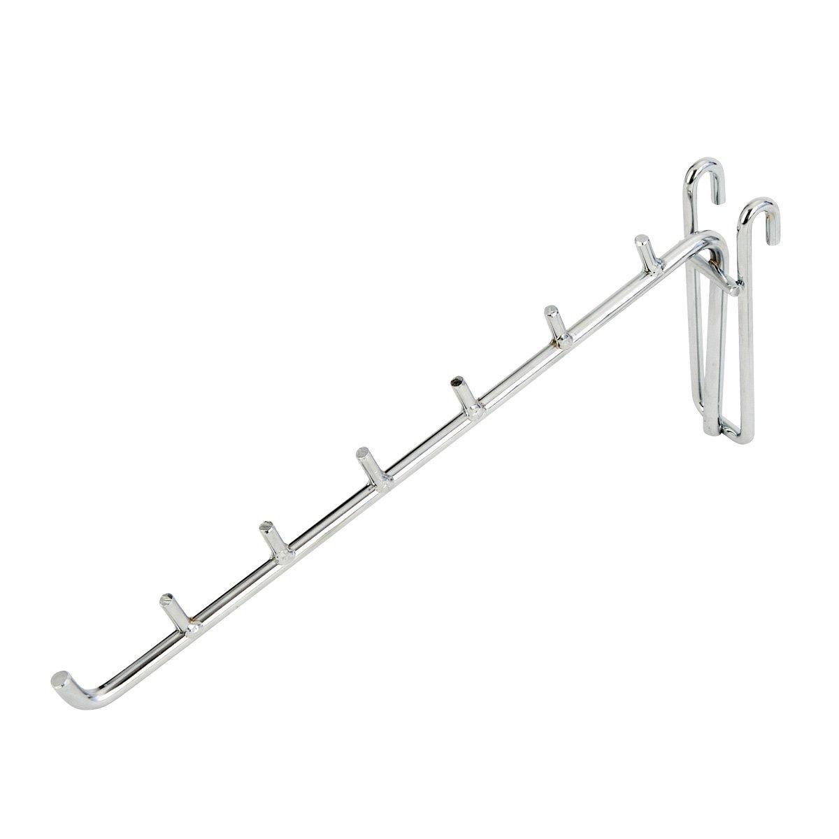 

Doshisha Luminous Rack Steel Rack Slanted 30cm 7 Hanging Load Capacity Convenient for Hanging Clothing Bag Belt Hat Parts, Hanger, Length, Hooks,