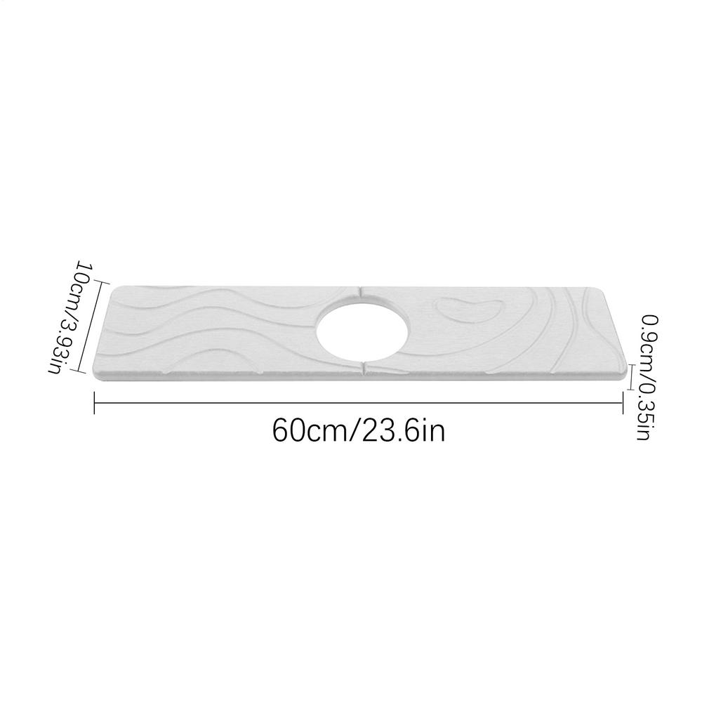 Super Absorbent Fast Drying Faucet Mat Moisture-proof Anti-Slip Stone Sink Tray Multipurpose Durable Faucet Drain Pad