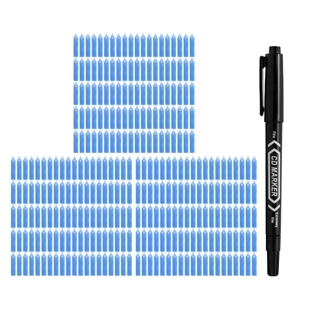 4-Inch Reusable Plastic Plant Labels For Garden Seedlings, Vegetables, Flowers, Etc., Gardening Organization Set 100pc 300pc(3ml)