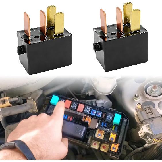 2pcs G8HL-H71 AC Compressor & Starter Motor Control Relay for Honda Accord Civic CR-V, for Odyssey Pilot Fit, for Acura MDX RDX, for TL TSX ILX #