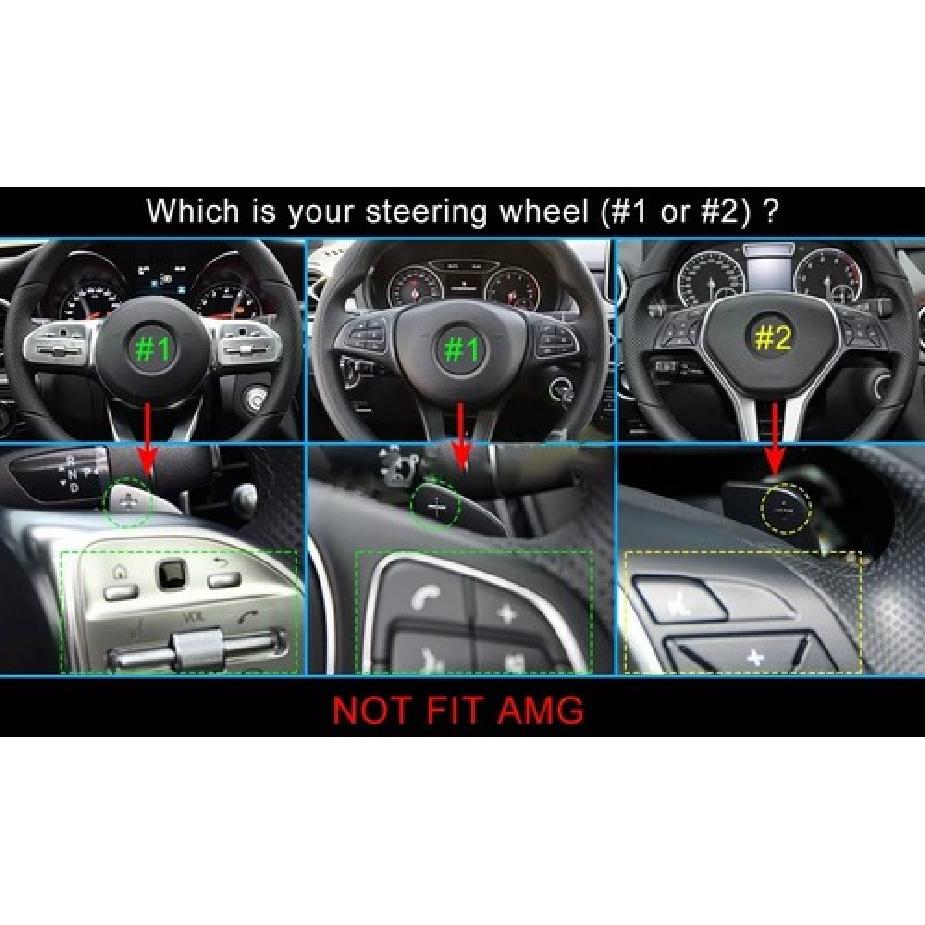 For Mercedes Benz Aluminum Steering Wheel Paddle Shifter Extension Accessories
