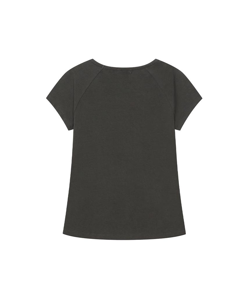 MISEKI SEOUL Double Tape Short Sleeve Charcoal
