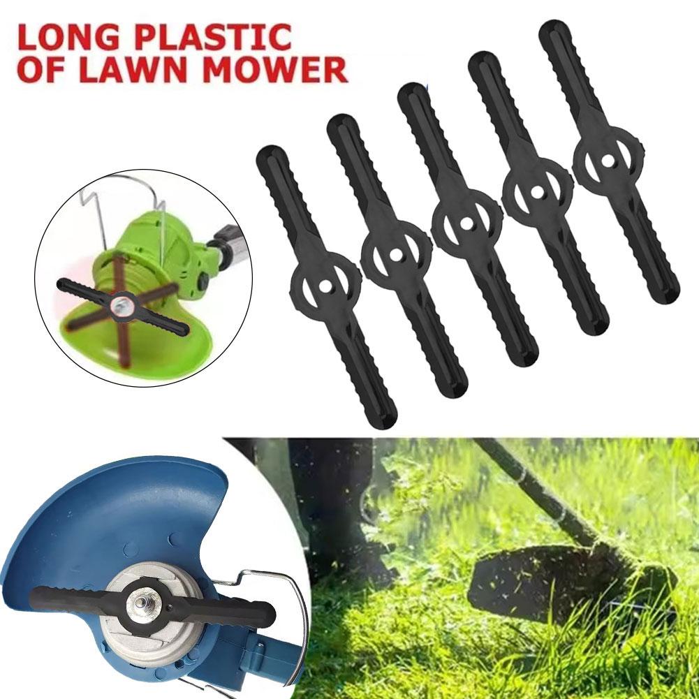 5pcs Lawn Mower Accessories Grass Trimmer Strimmer Tool Grass Trimmer Blades Replacement Garden Tool Weeding 5pcs
