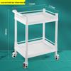 GOWKE ABS Plastic Two-Layer Treatment Cart