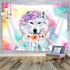 Dream Catcher Tapestry Colorful Feather Tapestry Psychedelic Starry Sky Tapestry for Bedroom Living Room Dorm Wall Hanging Decor