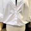 Sisley Loose Fit Shirt with Banded Hem SAWSF6431-1