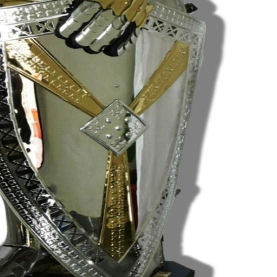 Medieval Knight Armour Suit, Full 182.88 Cm Solid Steel With Complete Stand Home Décor Polish Finish, Best Gift for Him