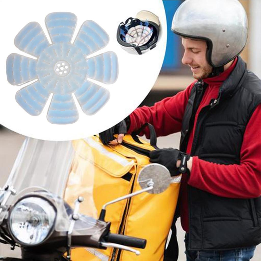 Cappello Blu Gel Ghiaccio Cappello Regolabile Pad Raffreddante per Caschi Cappelli Riutilizzabile Impacco Freddo Viaggio Portatile Accessori da Esterno