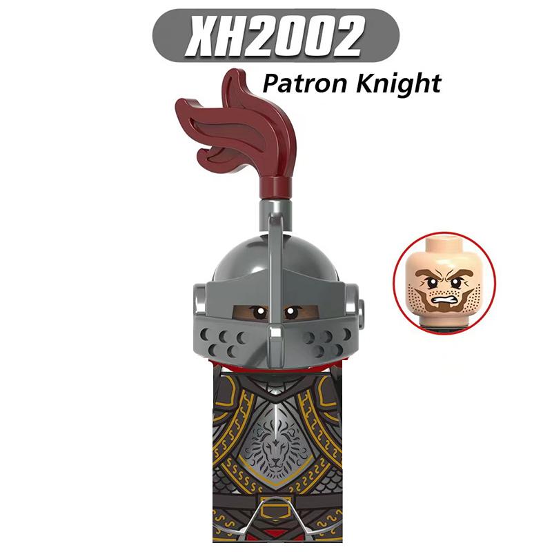 Mittelalterliche Ritter Serie Figuren Bausteine Krieger Soldaten Wachen Löwenherz Krankenhaus Deutscher Ritter Schlacht Hirte Kindergeschenk