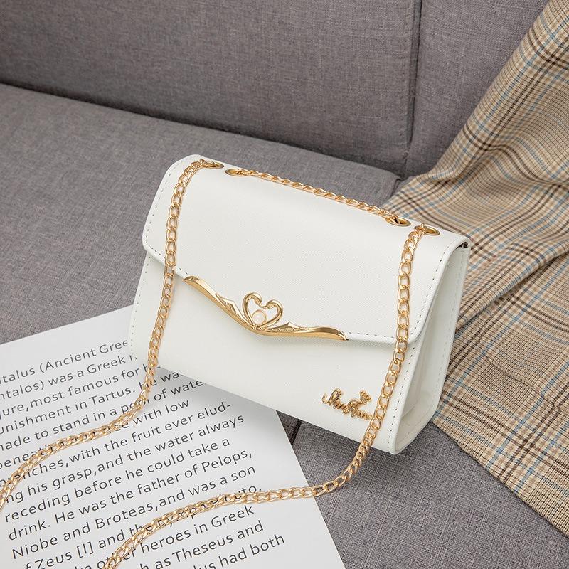 Women's Bag New Simple Messenger Bag Pvc Small Square Bag Fashion Handbag Women's Chain Shoulder Bag