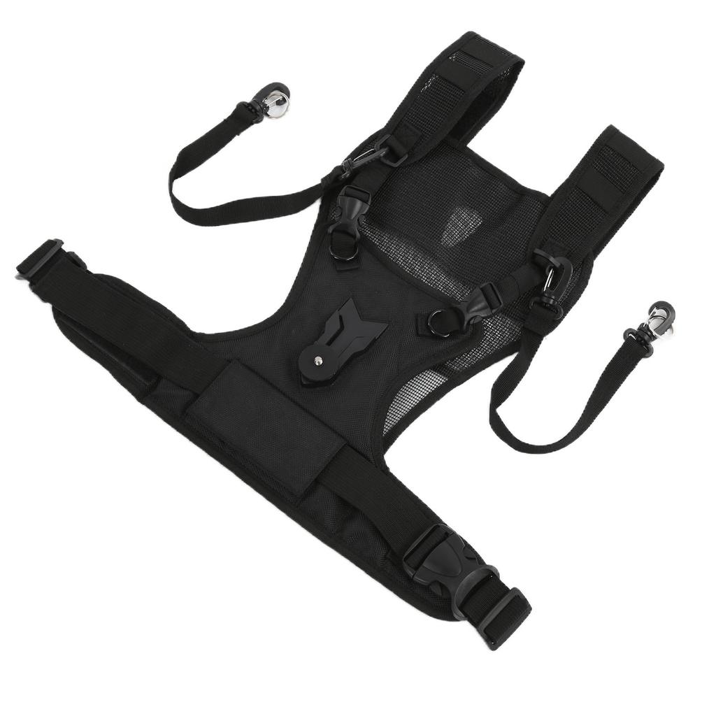 Dual Camera Strap Nylon Durable Comfortable Breathable Adjustable Multi Carrier Chest Harness