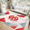 Mainz FC Design Crystal Velvet Carpet Cozy Non?Slip Printed Rug For Bedroom Living Room Entrance