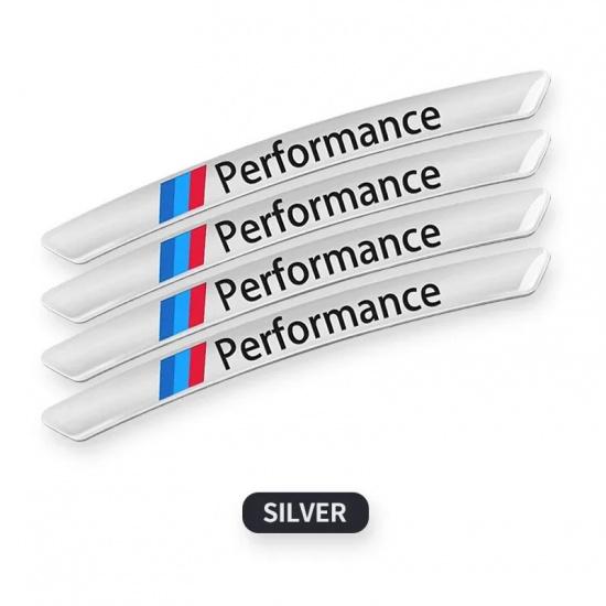 Suitable for BMW M Sport Series Wheel Decorative Aluminum Strip Stickers, Compatible with F10, F31, E36, E39, E87, E90, X3, X5