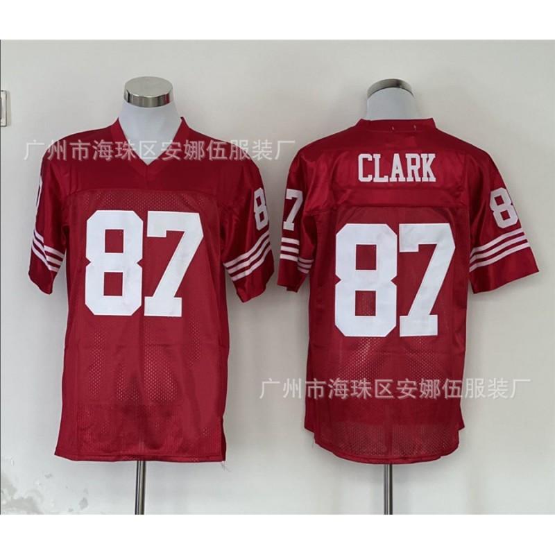 San Francisco 49ers Retro Football Jersey Embroidered Mens Womens Sports Uniform 80 87 21 Number
