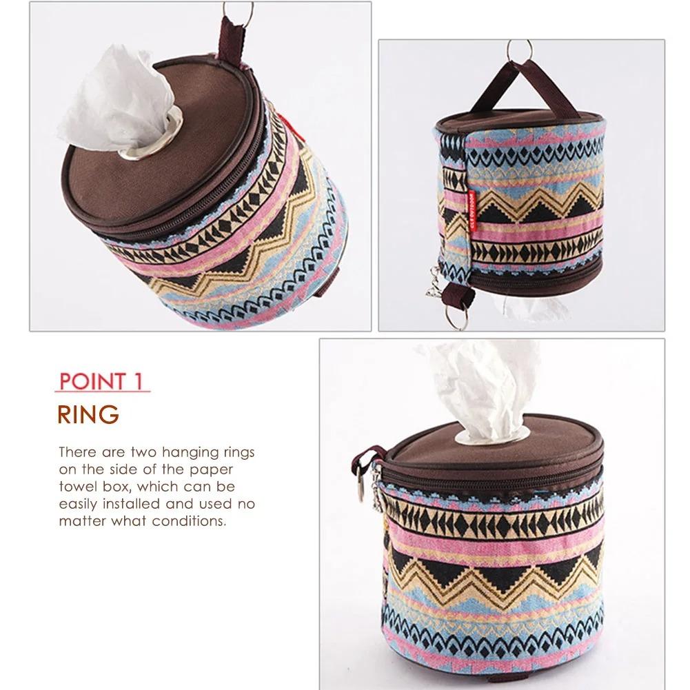 Outdoor Toilet Paper Storage Holder Waterproof Roll Paper Storage Bag Foldable Tissue