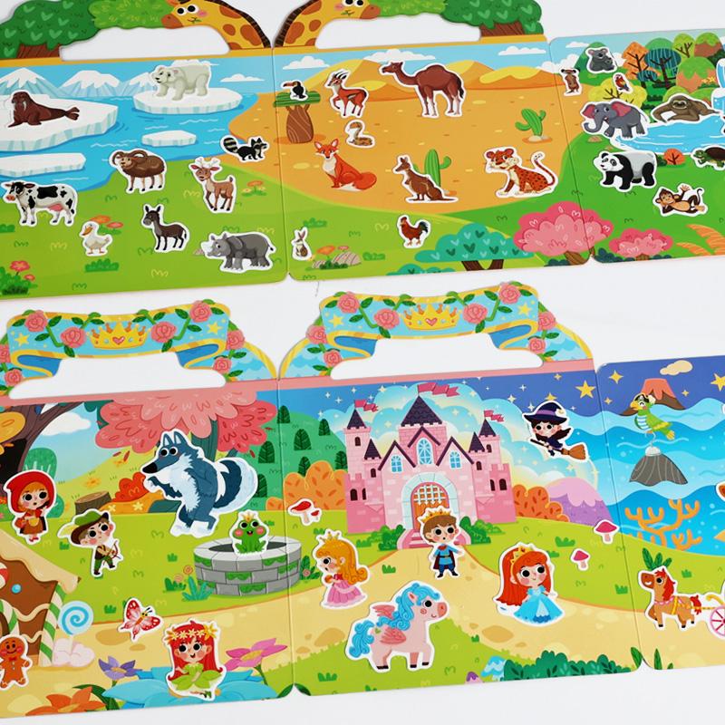 Non-Toxic Reusable Children'S Stickers For Busy Book Creative Diy Toy Durable And Portable For Learning And Education Theme Birthday Gifts