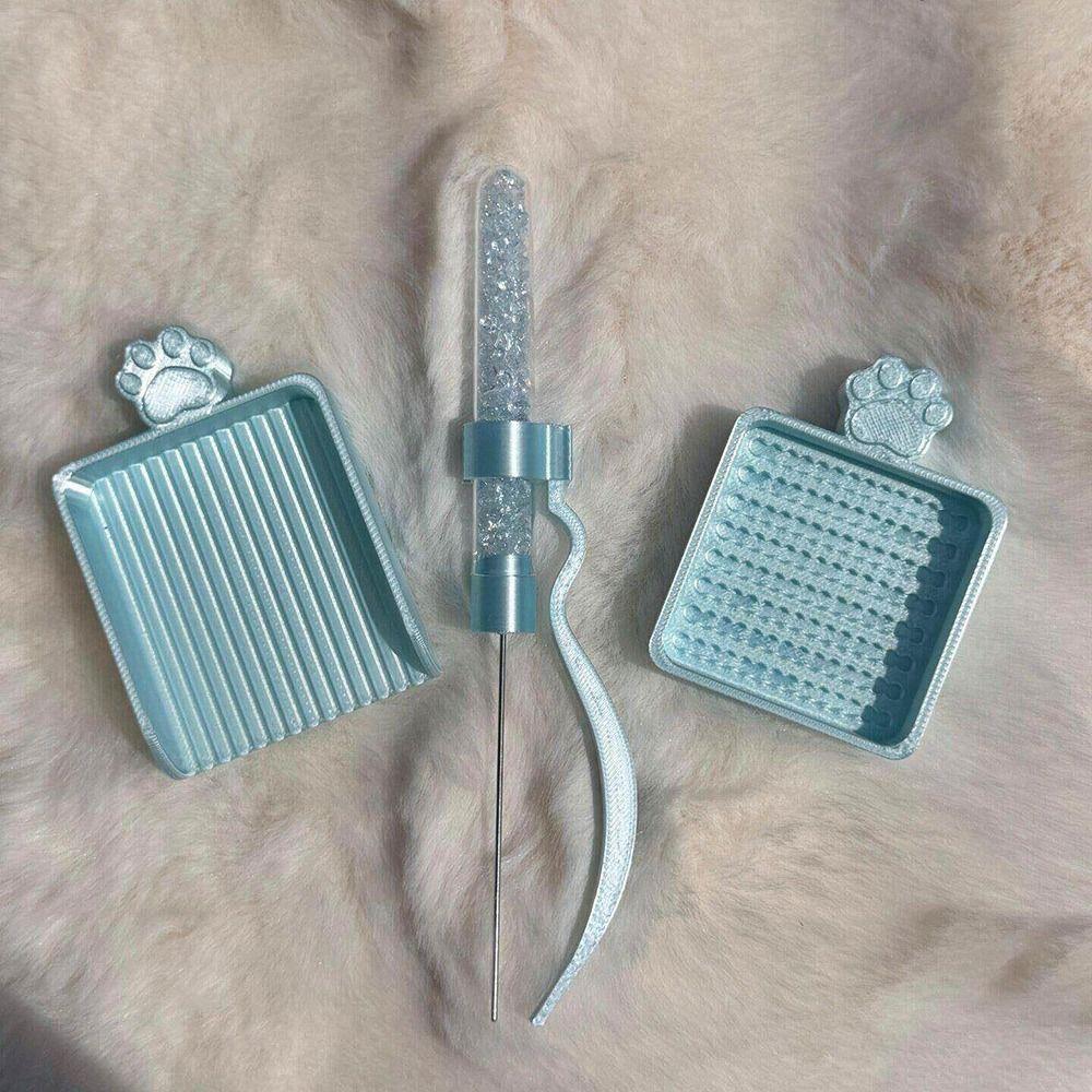3PCS Cat's Paw Fuse Bead Pen Set Single Needle Bead Pick Pen New Perler Bead Pen