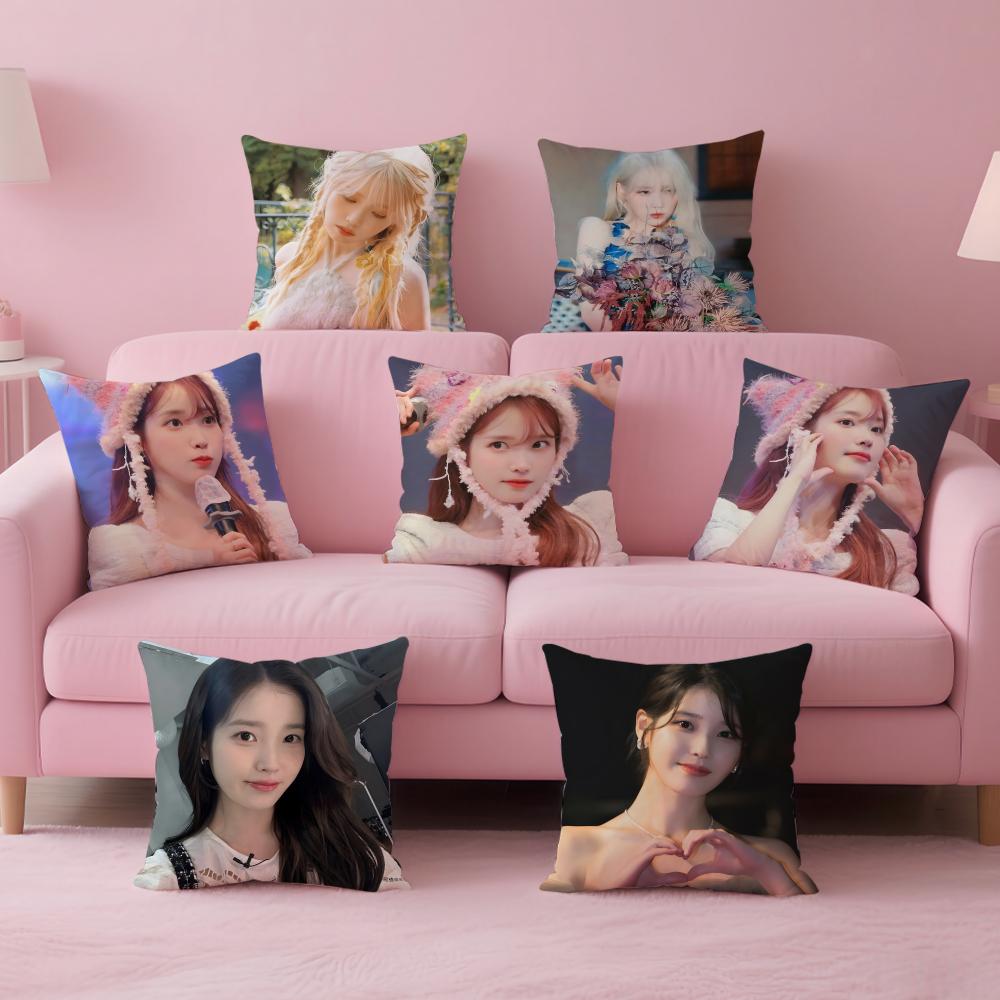 singer versatile IU LLee Jieun Cushion Cover Pillow Case Soft Skin Friendly Fabric Concealed Zipper