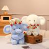 Internet Celebrity Rose Bouquet Baby Elephant Doll Doll Birthday Gift Valentine's Day Plush Toy for Boyfriend and Girlfriend