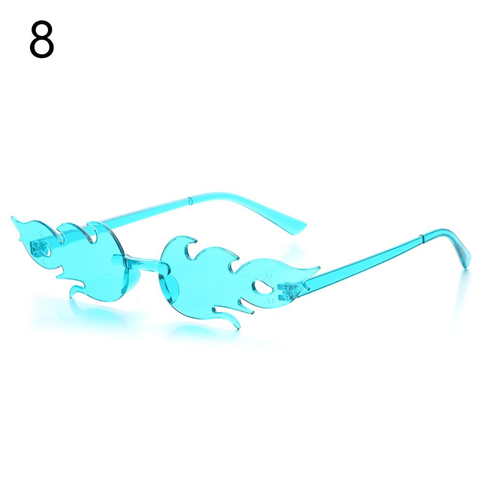Novel Maple Leaf Shape Sunglasses for Women Metal Rimless Sun Glasses Retro Party Decorative Unique Street Catwalk Prom Eyewear