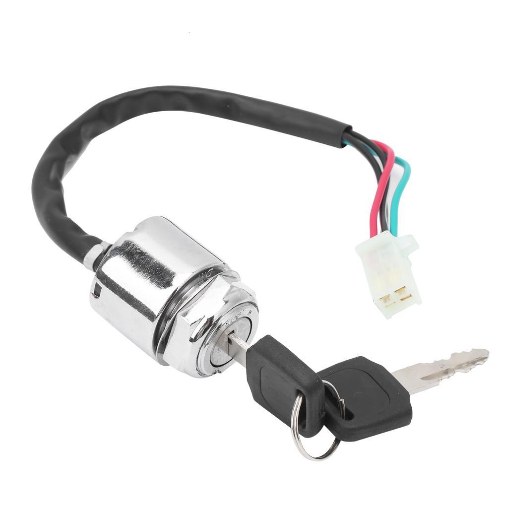 Motorcycle Electric Bike Ignition Switch Set with 2 Keys Replacement Universal for ATV Mini Moto Dirt Bike