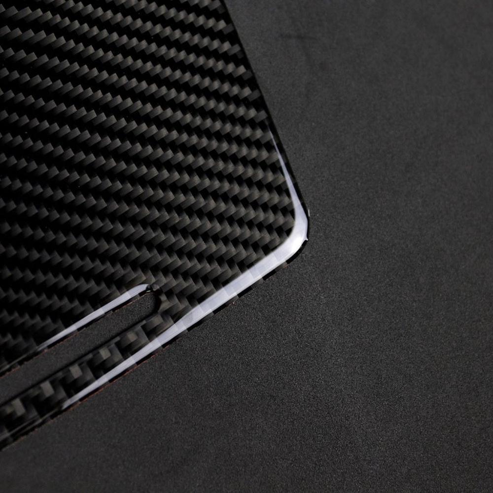 Car Carbon Fiber Interior Water Cup Holder Panel Cover Trim Car Sticker For Mercedes C Class W205 C180 C200 GLC