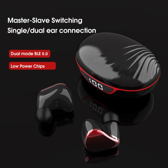 Multifunctional Wireless Headphones Fingerprint Touch IPX5 Intelligent Noise Reduction